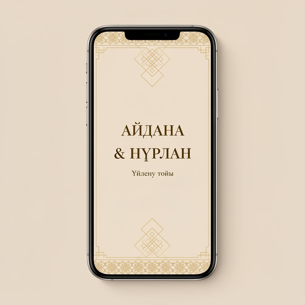 Заманауи минимал — той шақыру үлгісі