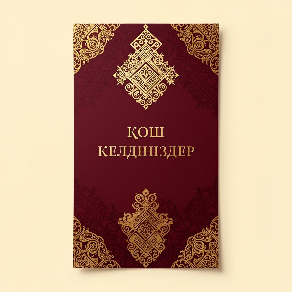 Дәстүрлі ою — той шақыру үлгісі
